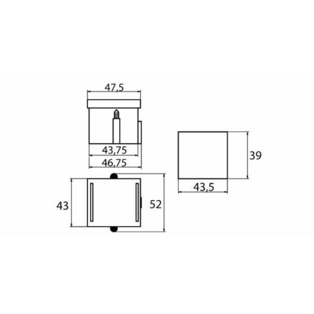 Caixa de 6 fusiveis BI LA