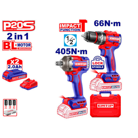 Kit Chave de impacto 400N