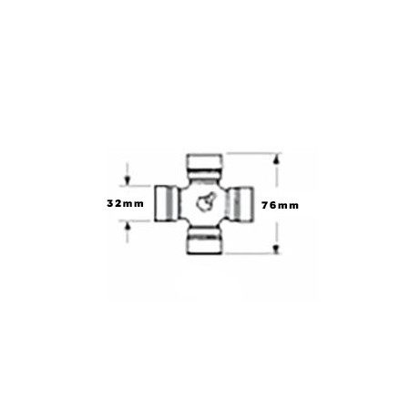 Cruzeta 32x76