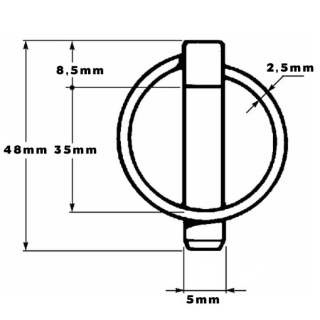 Chaveta 5mm