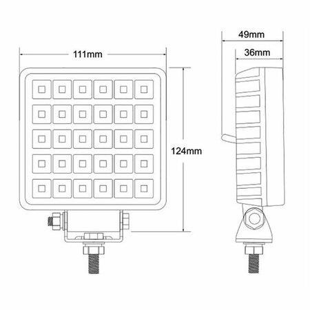 Farol lavoura LED 3800 LM