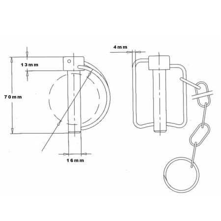 Chavetas Same 16mm