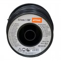 Fio nylon redondo 3.3 mm x 137 mt preto