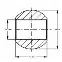 Rótula para gancho inferior 56x45 Furo 28,2mm
