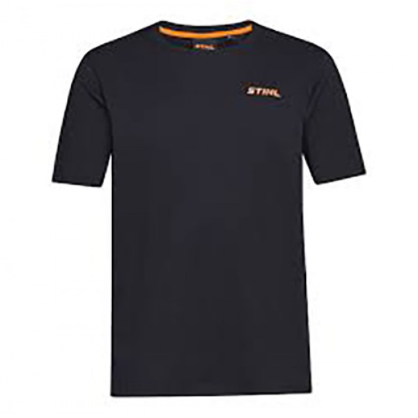 T-Shirt preta LOGO-CIRCLE tam. L