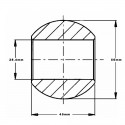 Rótula tipo 1 MF 56X45 Furo 28,4mm