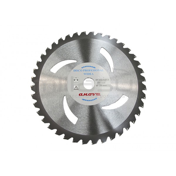 Disco pastilhado ANOVA 255x3x25,4 40D.