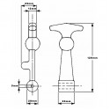 Fecho Capot L=120mm