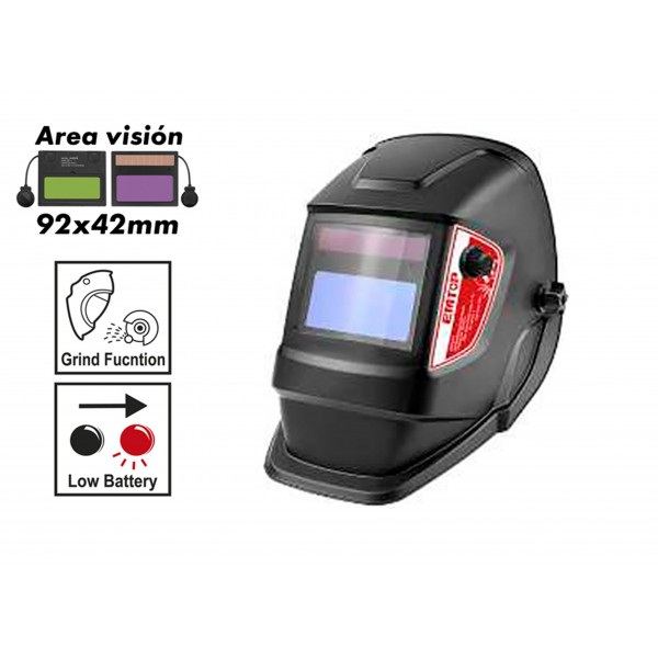Capacete de soldar EMTOP fotosensível e automático