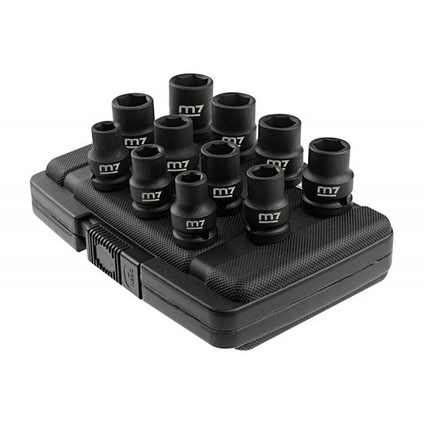 M7 - 1/2" Jogo de chaves de impacto 11 pcs - 10 a 32mm